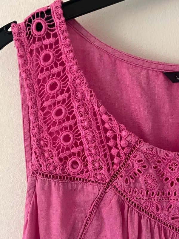 M&S Collection M&S Collection Pink Sleeveless Dress – UK 16 / EUR 44