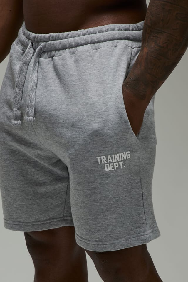 Training Dept. Training Dept. Men's Training Dept 7inch Loose Fit Loopback Short in Grey Marl - 3