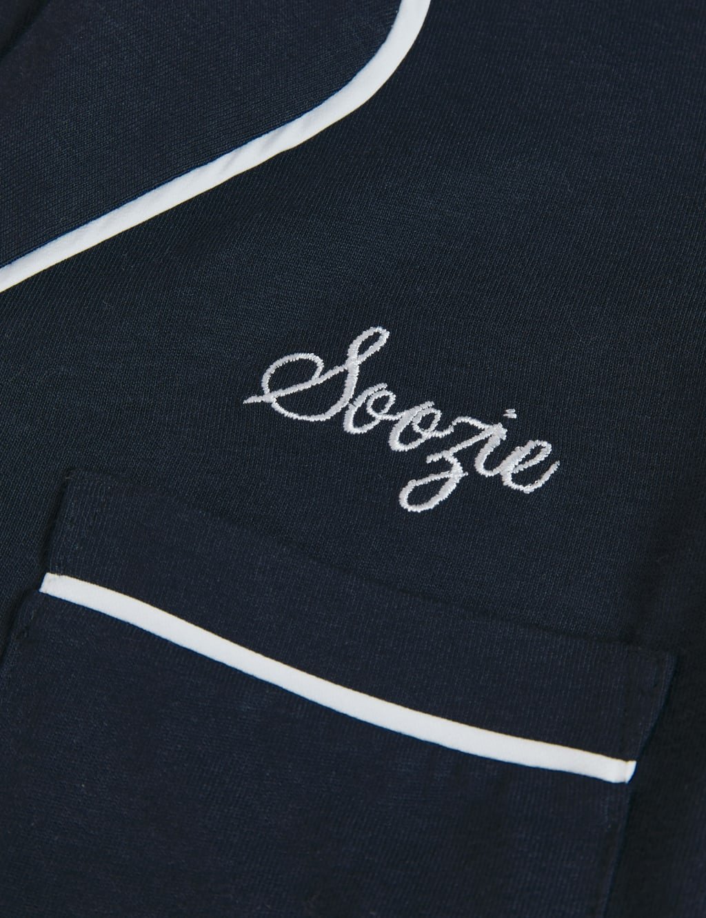 Marks & Spencer M&S Personalised Women's Cotton Modal Pyjamas Navy Mix - 2