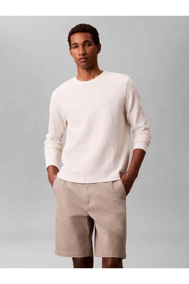 Calvin Klein Calvin Klein Men's 9 In Straight Refined Cotton Stretch Short Vintage Khaki - 2