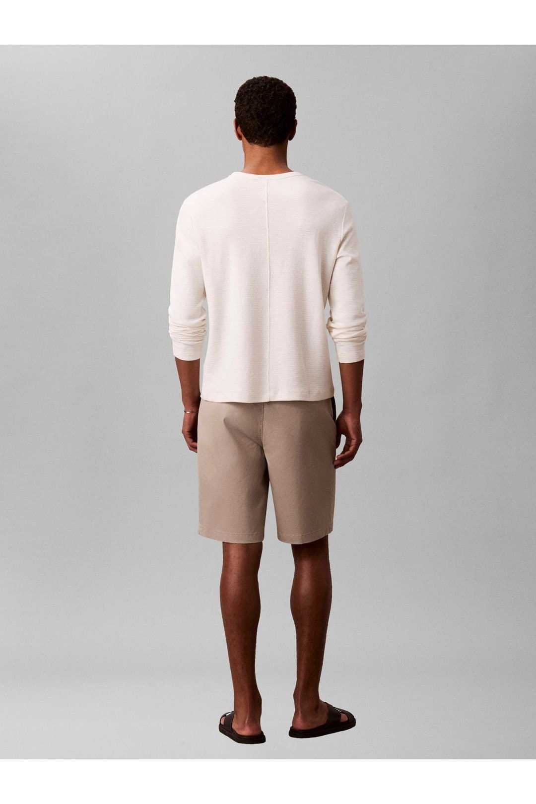 Calvin Klein Calvin Klein Men's 9 In Straight Refined Cotton Stretch Short Vintage Khaki - 4
