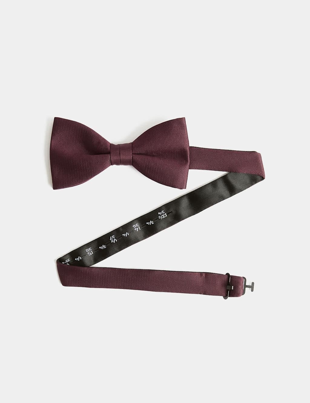 Marks & Spencer M&S Textured Bow Tie Burgundy