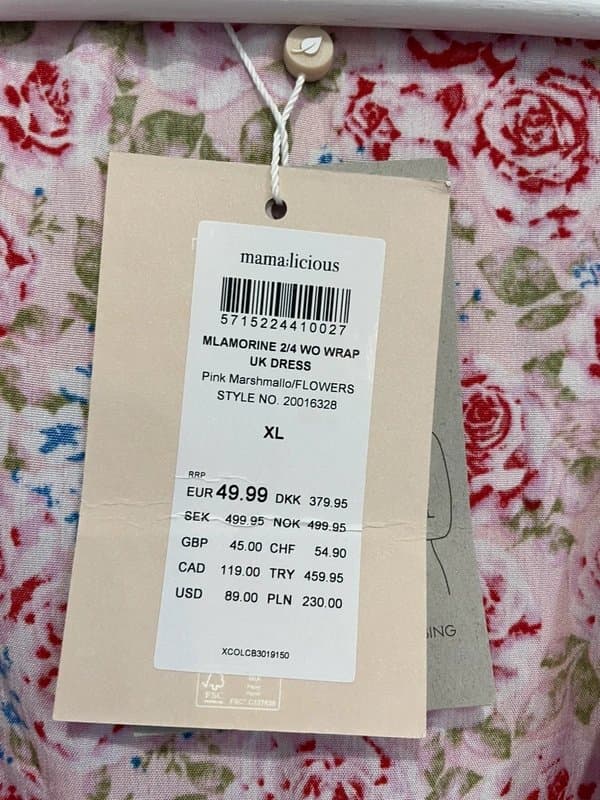 ASOS ASOS Ladies Maternity Summer Wrap Dress Floral Size XL