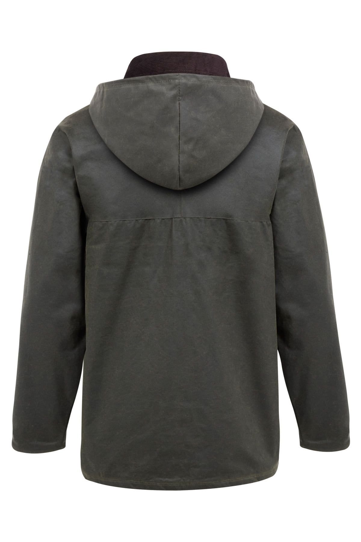 Celtic & Co Celtic & Co Men's British Grown Sleeve Wax Cotton Jacket in Dark Olive - 4