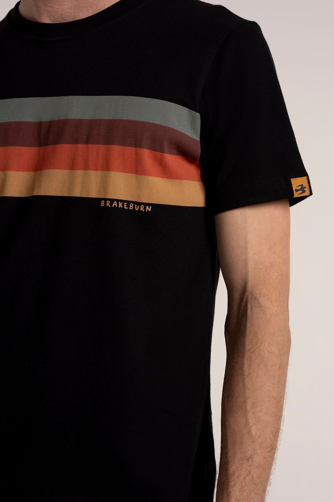 Brakeburn Brakeburn Men's STRIPESHAW T-SHIRT in Black - 3