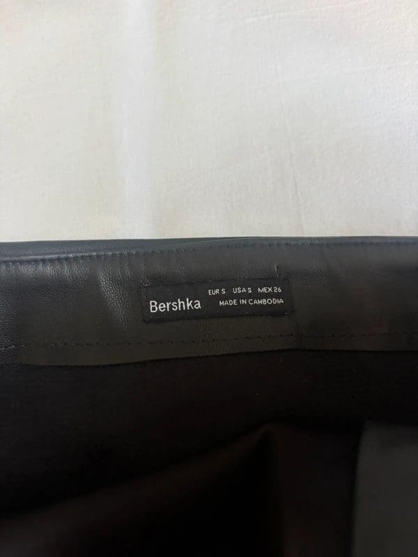 Bershka Black Leather Corset