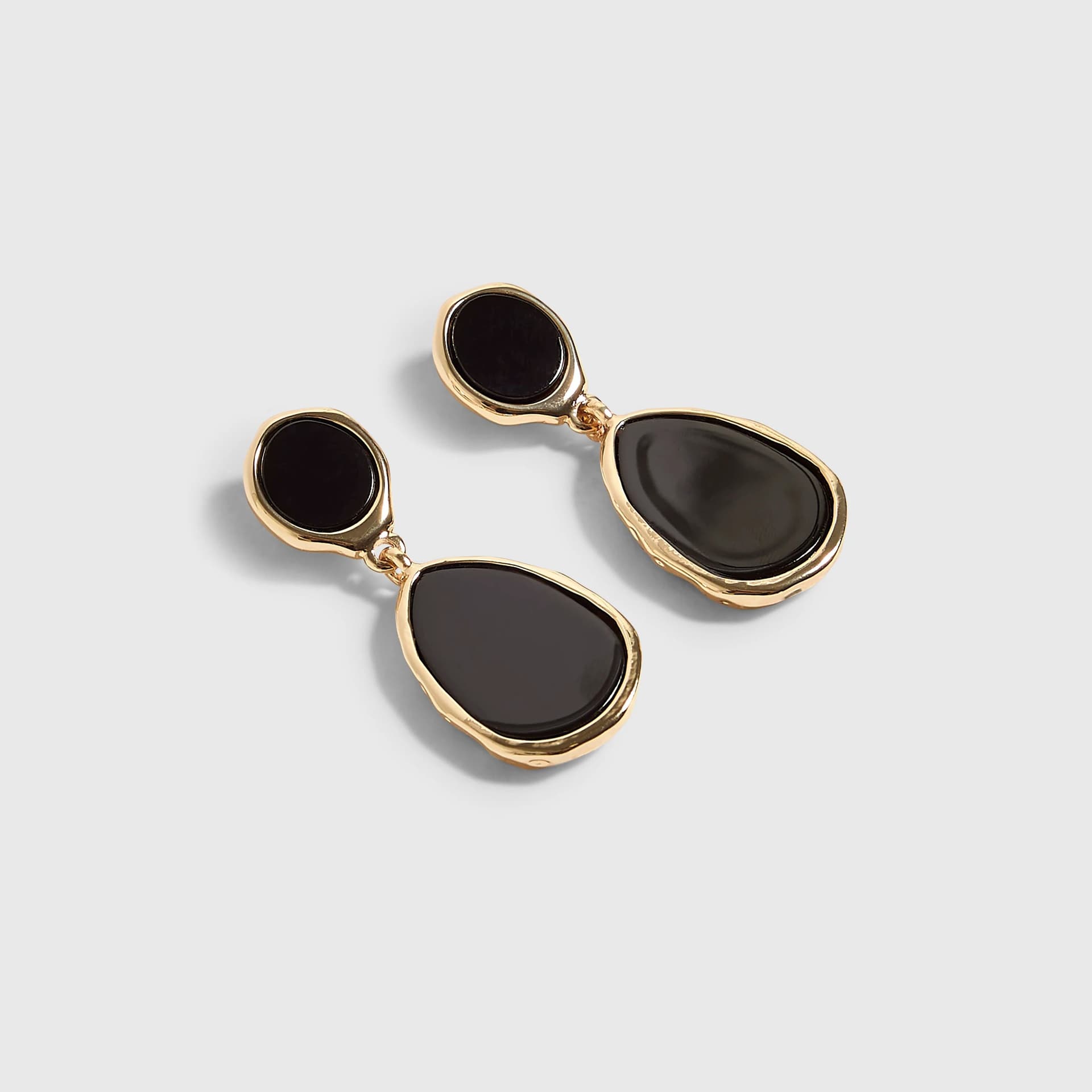 River Island River Island Womens Black Pear Drop Earrings