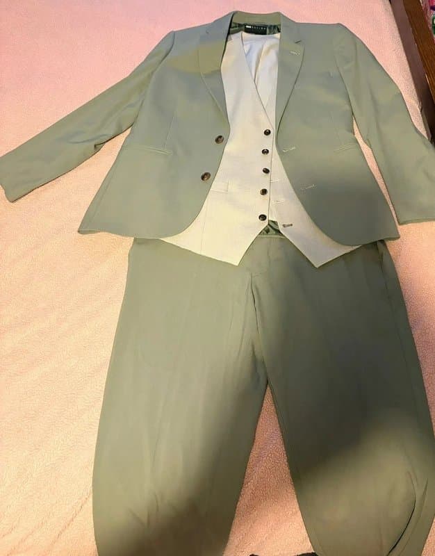 ASOS Green Suit trousers only size 34W 30S