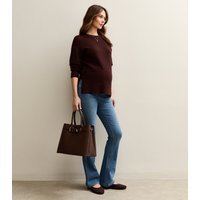 New Look Women's Maternity Blue Over Bump Bootcut Jeans New Look - 3