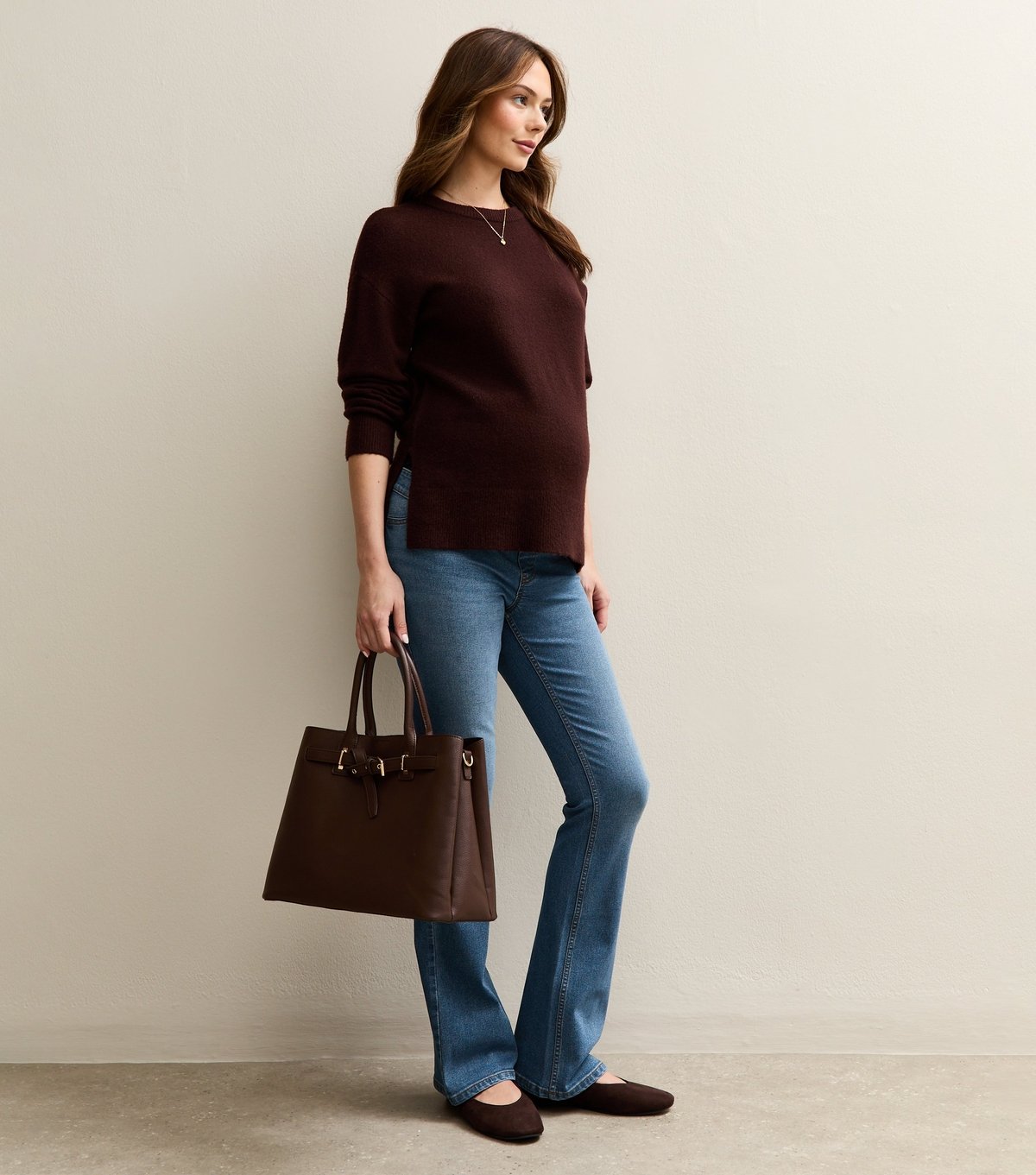 New Look Women's Maternity Blue Over Bump Bootcut Jeans New Look - 4