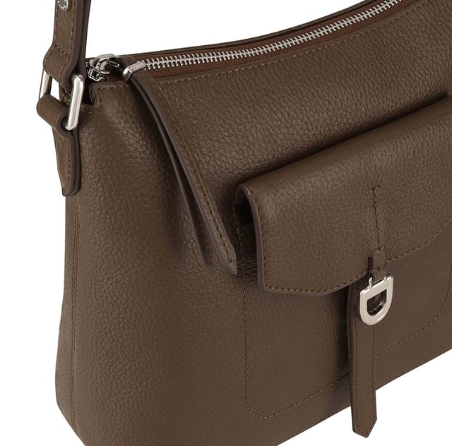 Dents Dents Women's Windsor Leather Cross Body Bag in Olive - 3