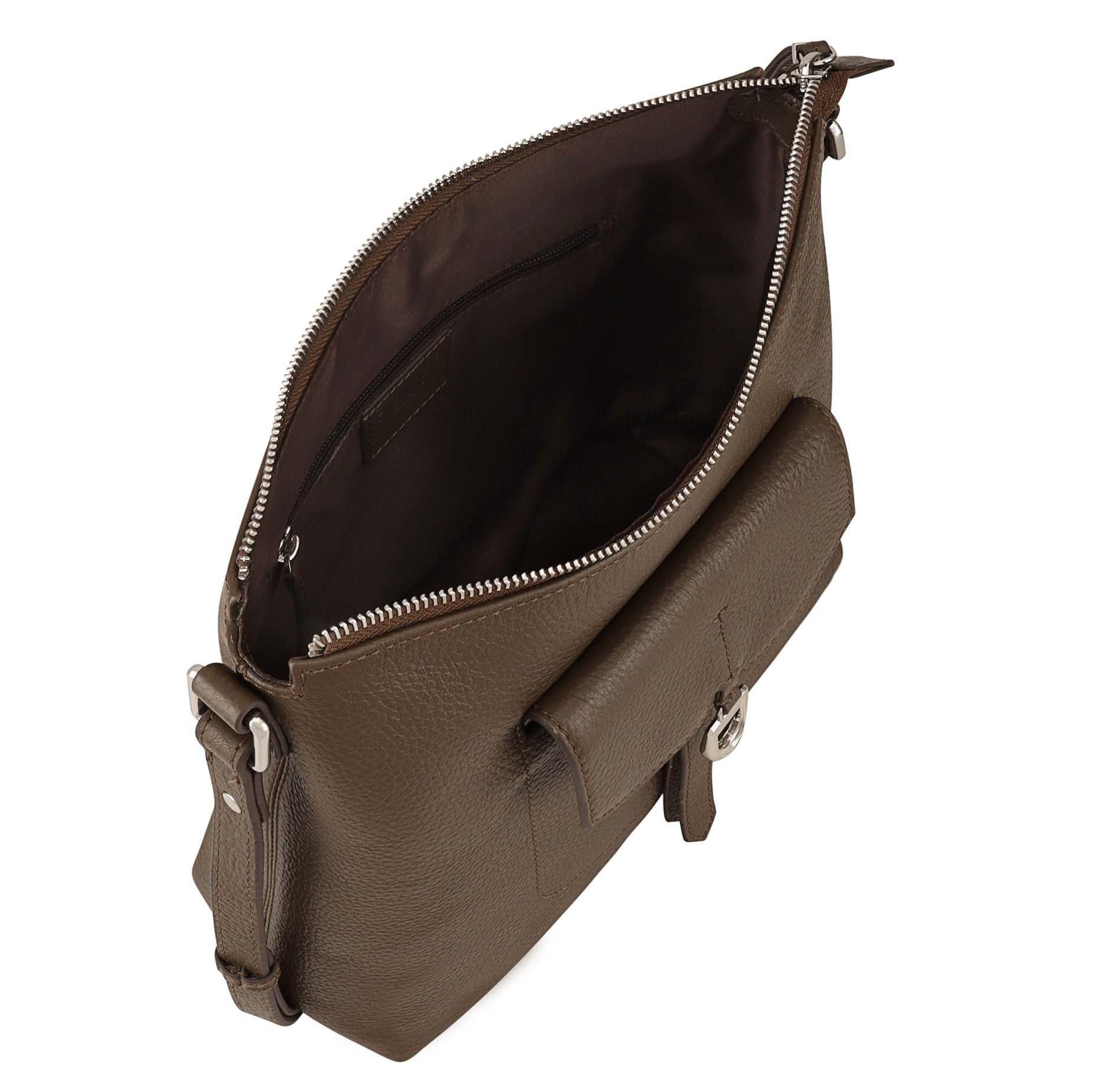 Dents Dents Women's Windsor Leather Cross Body Bag in Olive - 4