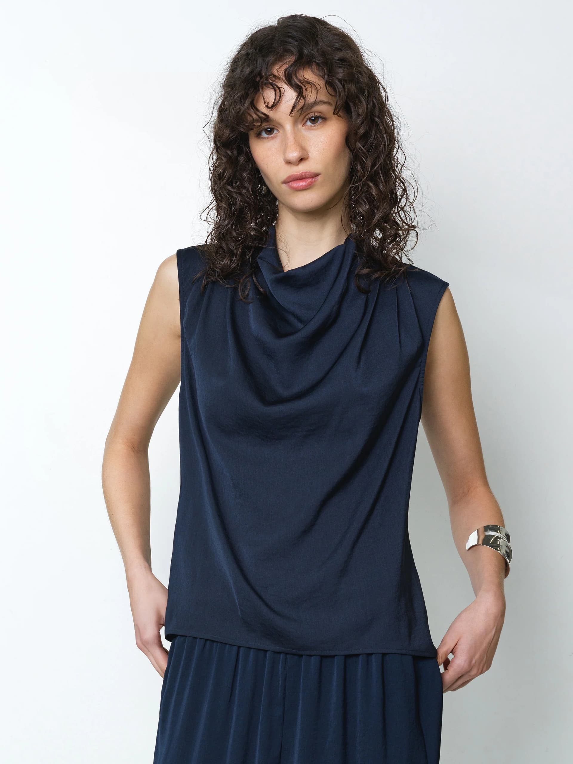 French Connection French Connection Navy Dark Blue Sleeveless Top