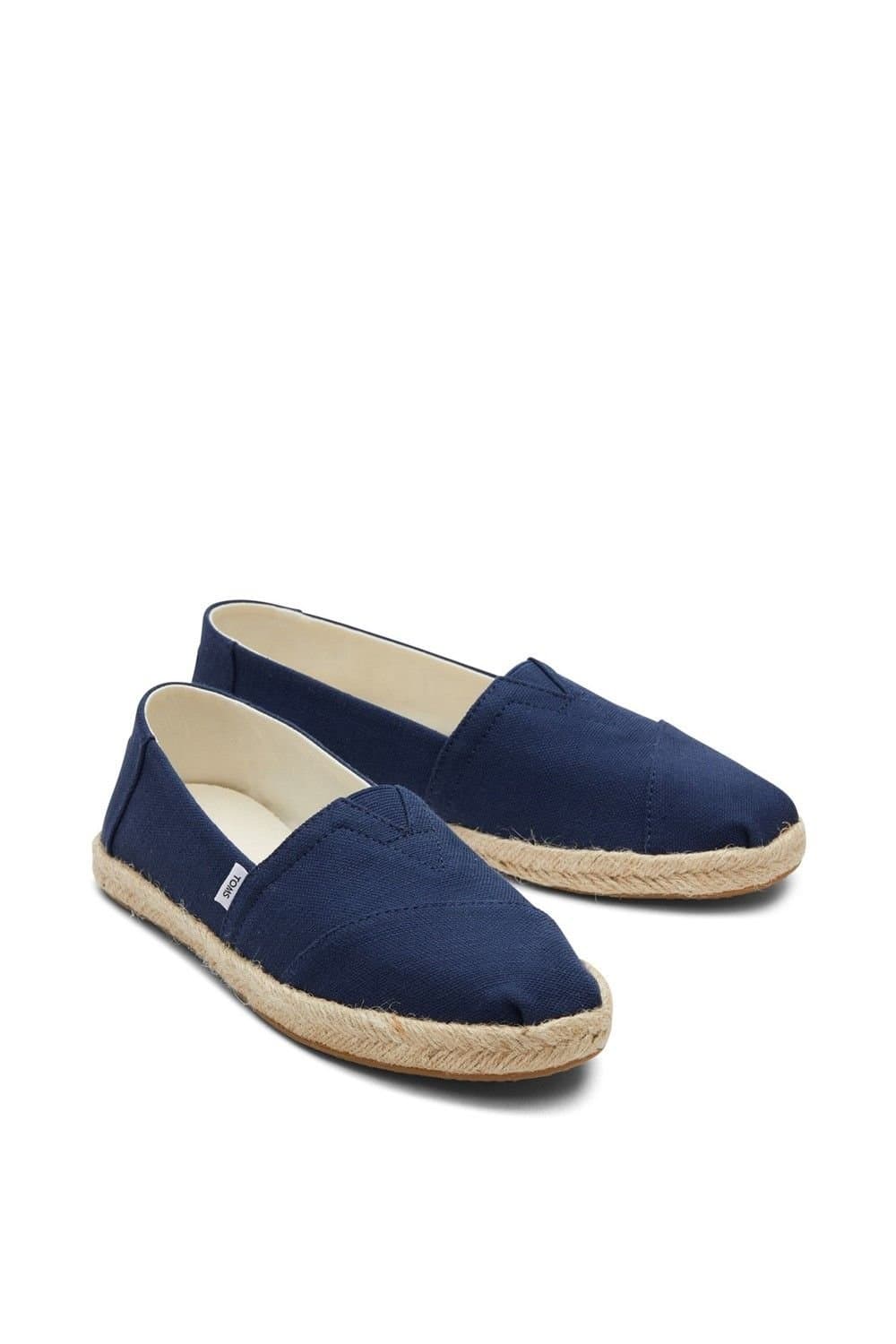 TOMS TOMS Women's Alpargata Rope' Slip On Shoes in Navy