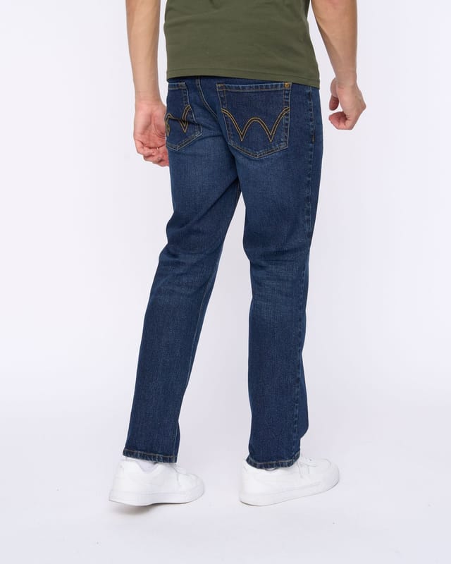 Duck&Cover Duck&Cover Hydras Men's Straight Leg Slim-Fit Modern Jeans in Dark Navy - 3