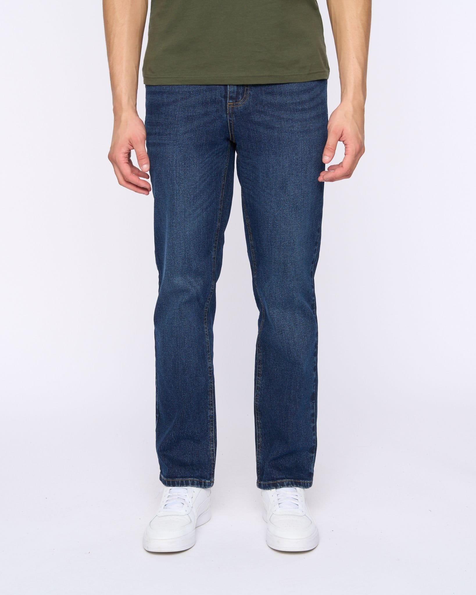 Duck&Cover Duck&Cover Hydras Men's Straight Leg Slim-Fit Modern Jeans in Dark Navy - 4
