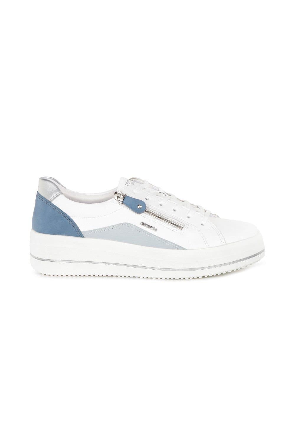 Remonte Remonte Women's Blue Trainers with Wedge Sole