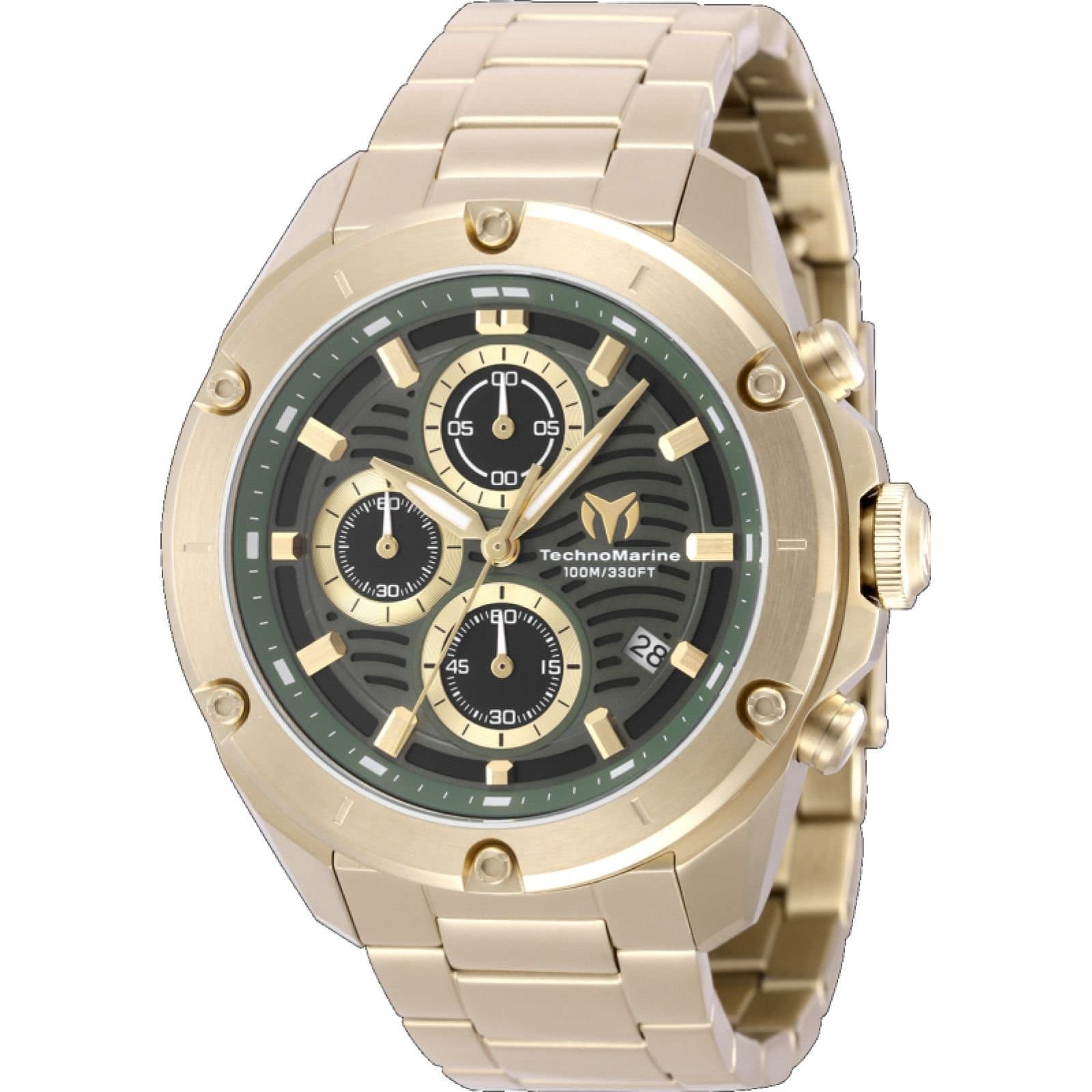 TechnoMarine TechnoMarine Men's TM-325016 Oceanico 44mm Quartz Watch in Gold