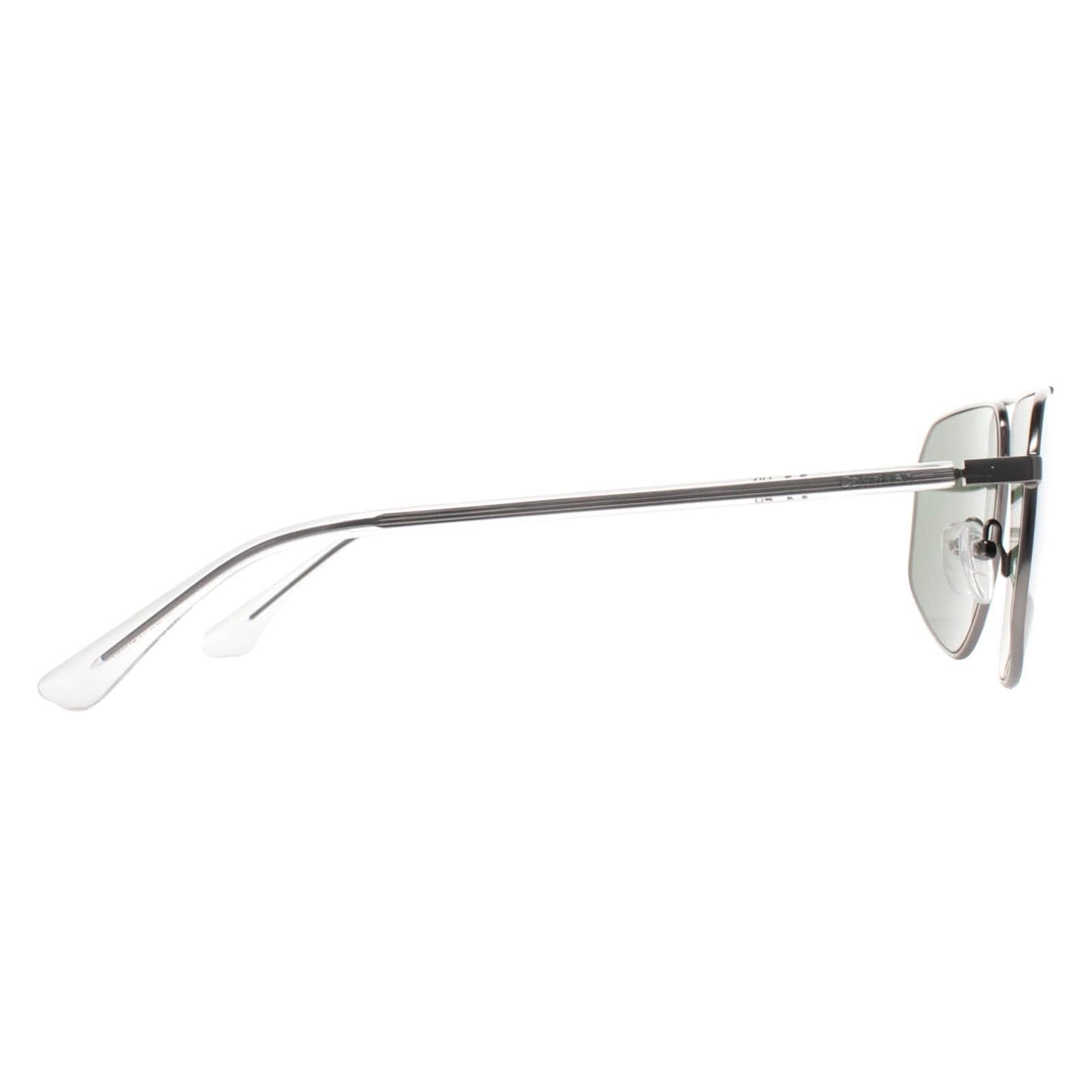 Calvin Klein CALVIN KLEIN Men's Aviator Matte Light Gunmetal Green CK23126S in Grey - 4