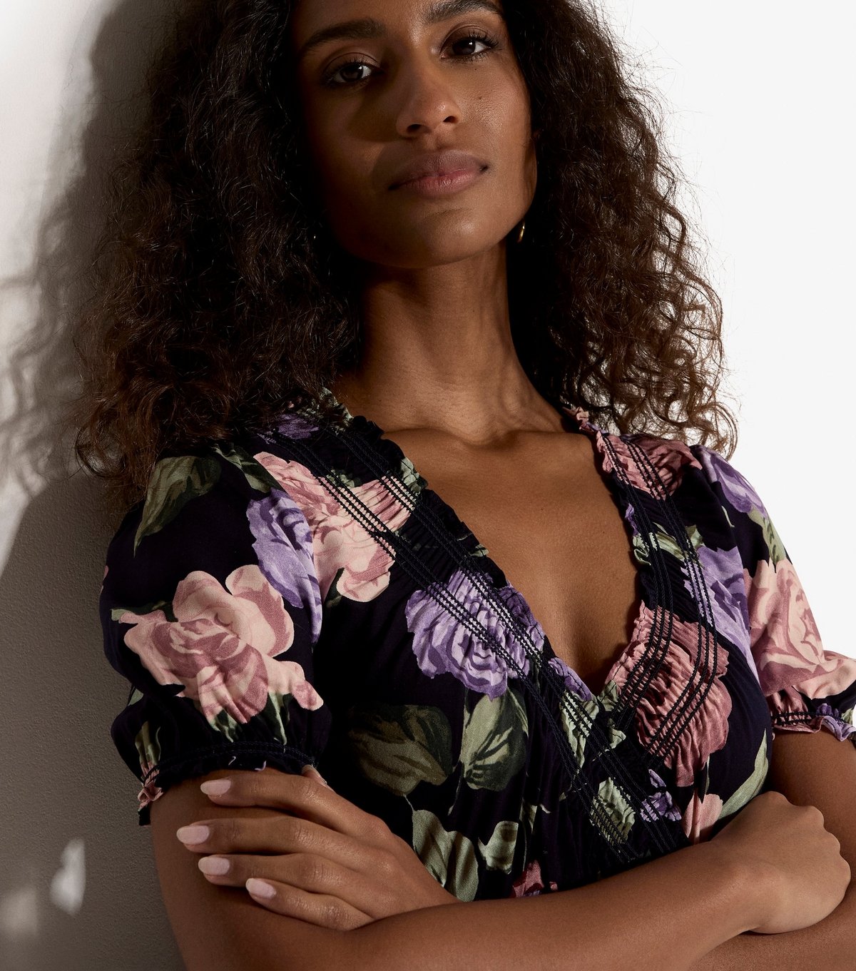 Apricot Women's Navy Floral Tiered Maxi Dress Apricot New Look - 2