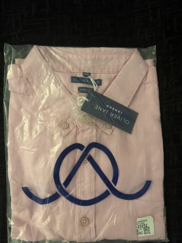 oliver jane Oliver Jane size XXL pink linen shirt