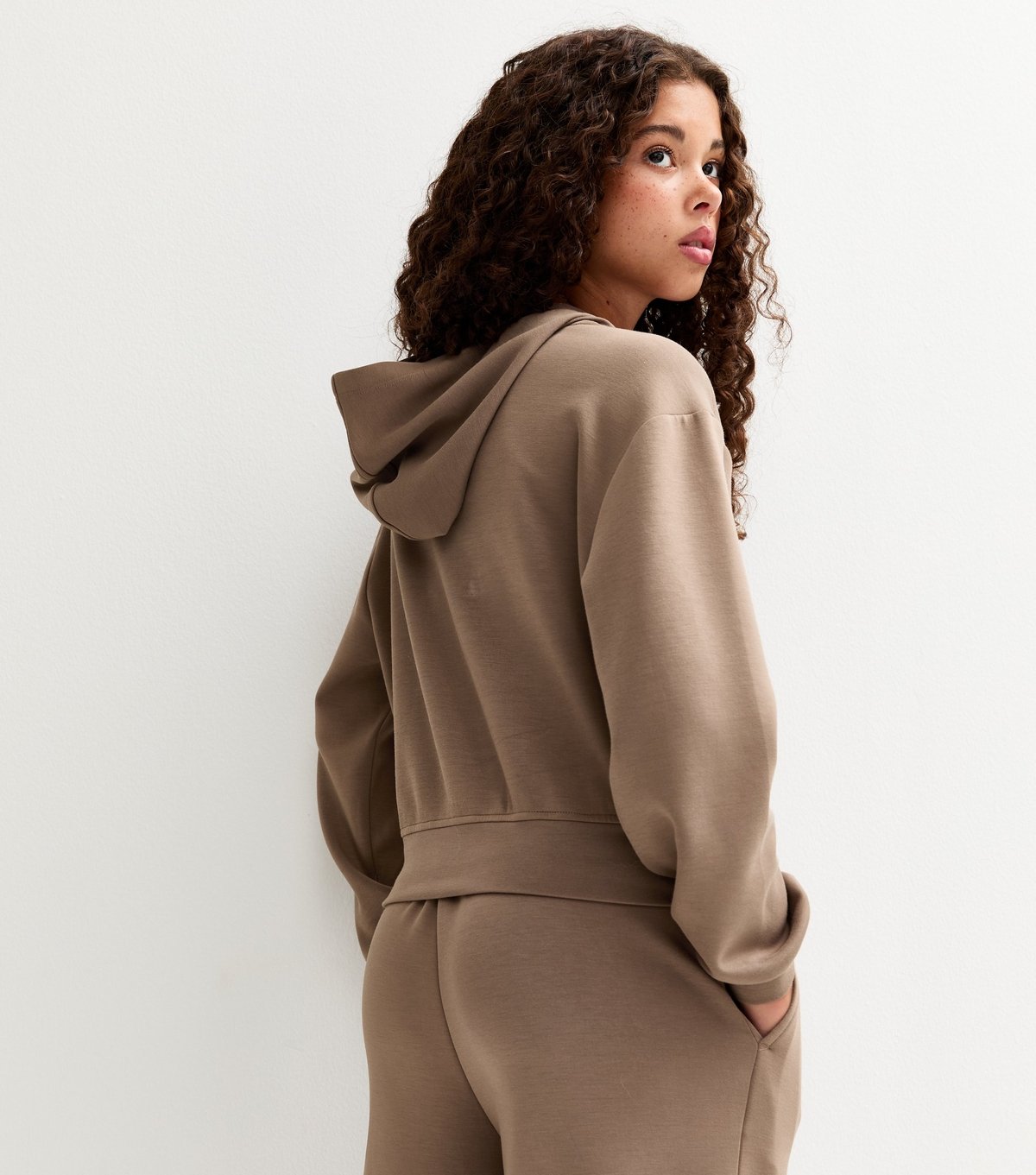 New Look Girls' Light Brown Zip Up Hoodie New Look - 4