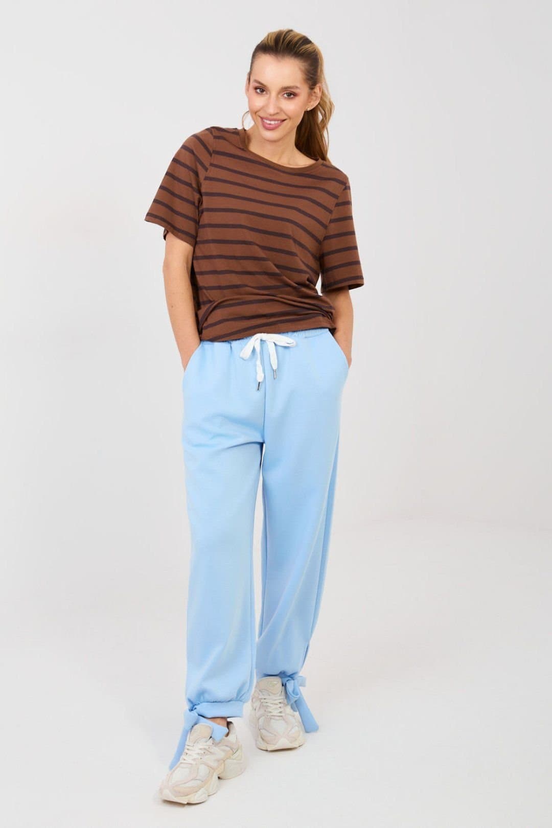 Love Lace Love Lace Women's Comfortable Viscose Jogger Sweatpants in Blue