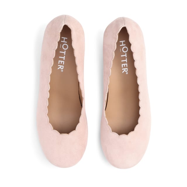 Hotter Hotter Women's Wide Fit 'Jive' Court Shoes in Nude - 3