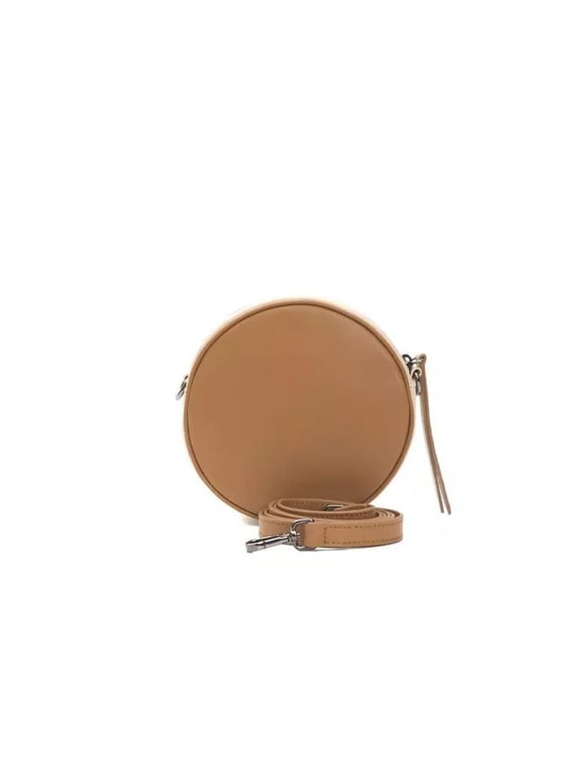 Pompei Donatella Pompei Donatella Women's Elegant Small Oval Leather Crossbody Bag in Brown - 3