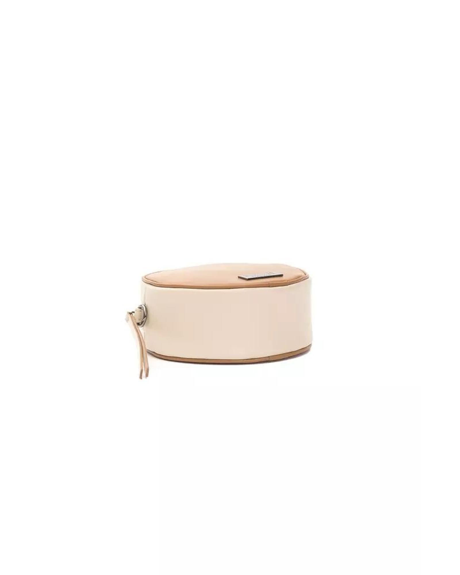 Pompei Donatella Pompei Donatella Women's Elegant Small Oval Leather Crossbody Bag in Brown - 4
