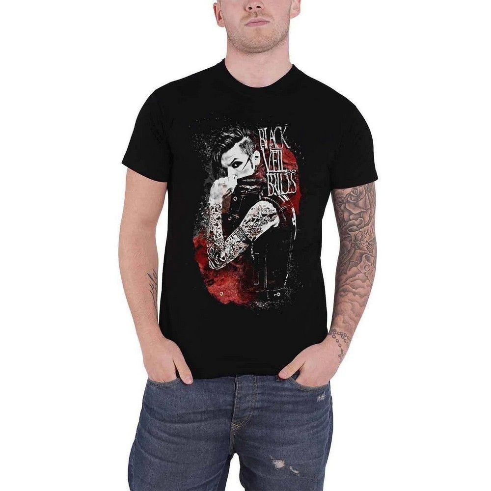Black Veil Brides Black Veil Brides Men's Inferno Cotton T-Shirt in Black - 1