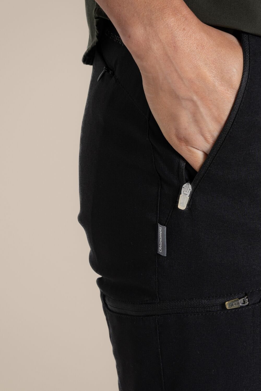 Craghoppers Craghoppers Women's Expert Kiwi Pro' Stretch Water Repellent Trousers in Black - 4