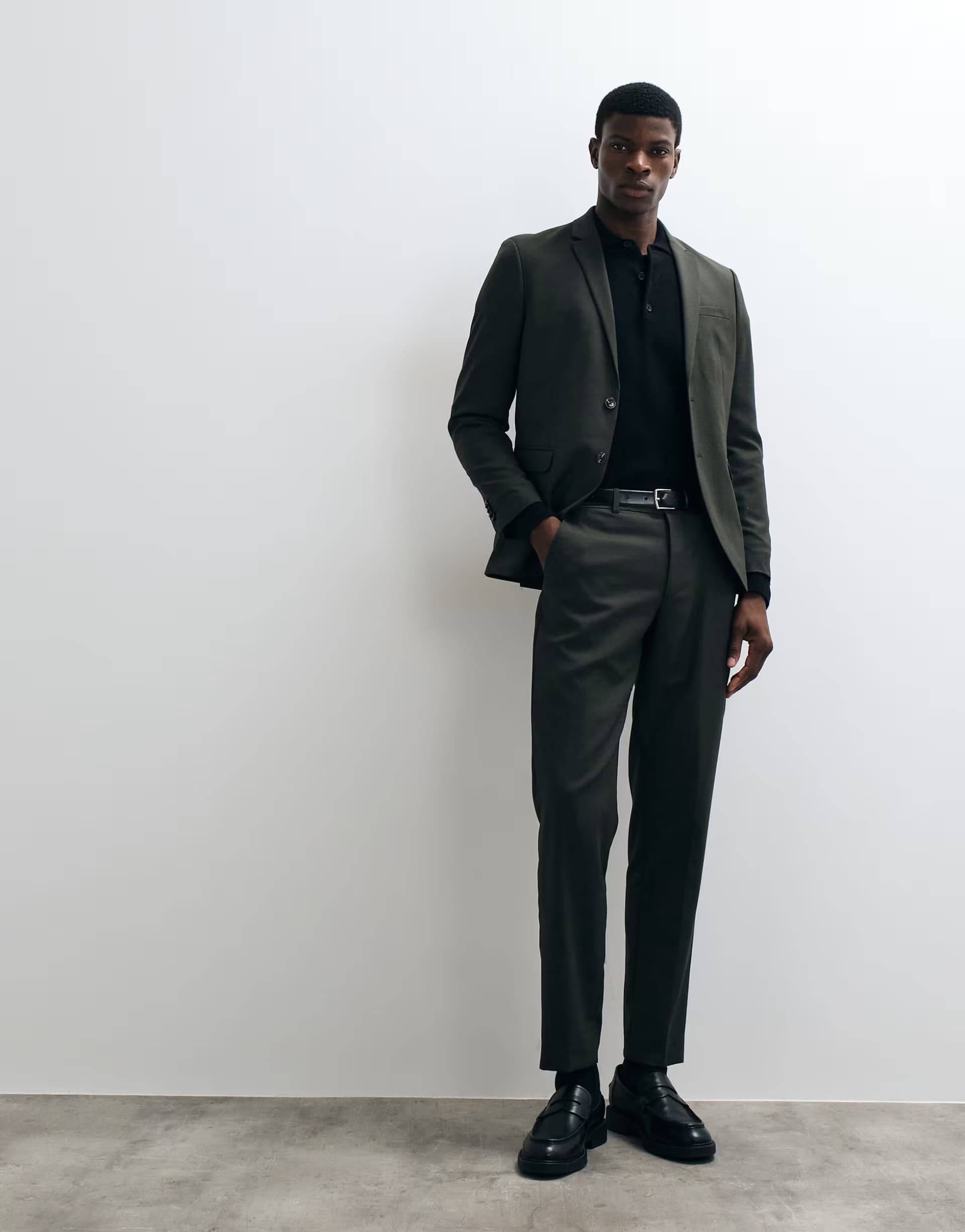 ASOS Jack & Jones super slim fit suit trousers in dark green