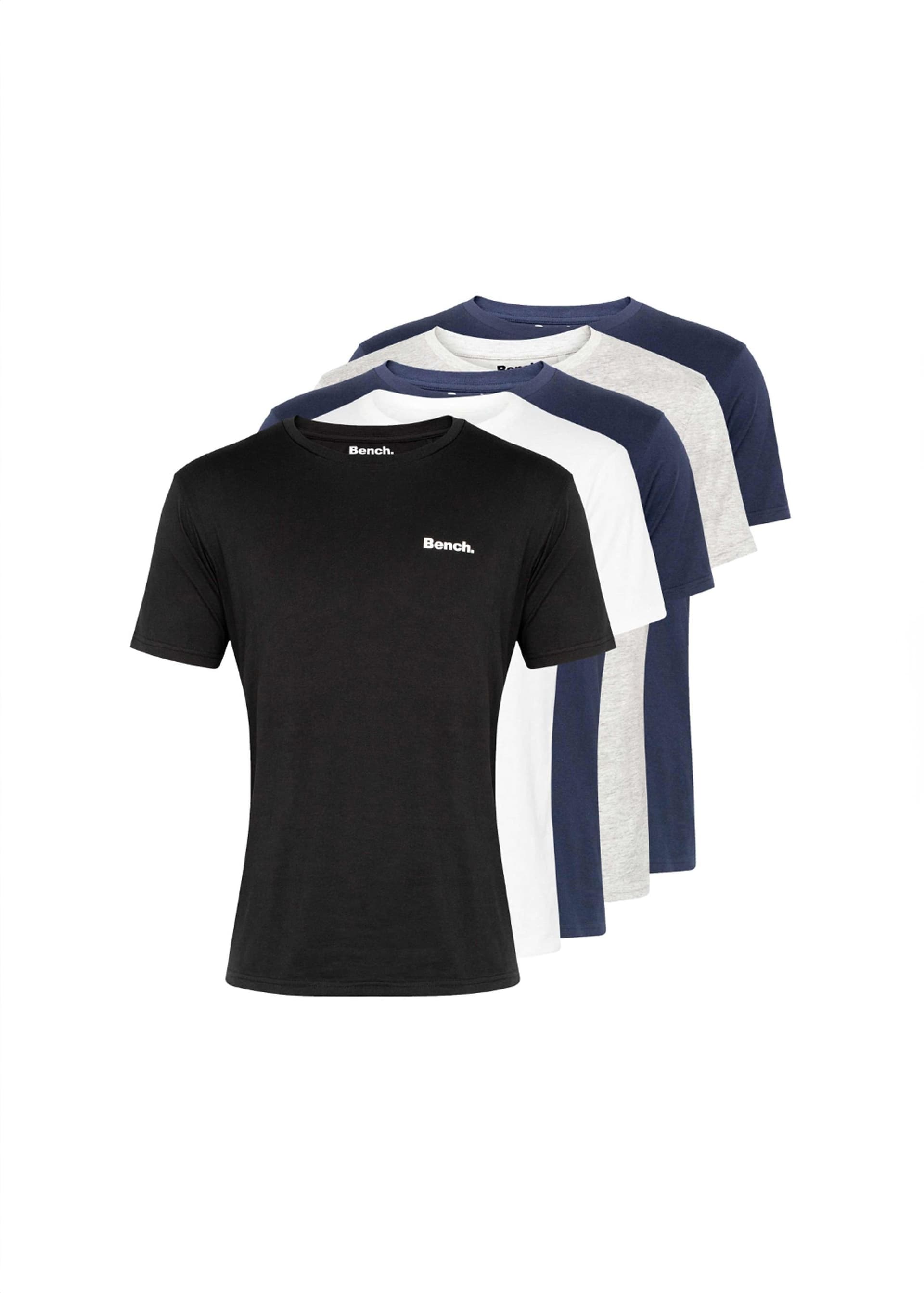 Bench Bench Men's 5 Pack 'Josh' T-Shirt in Navy