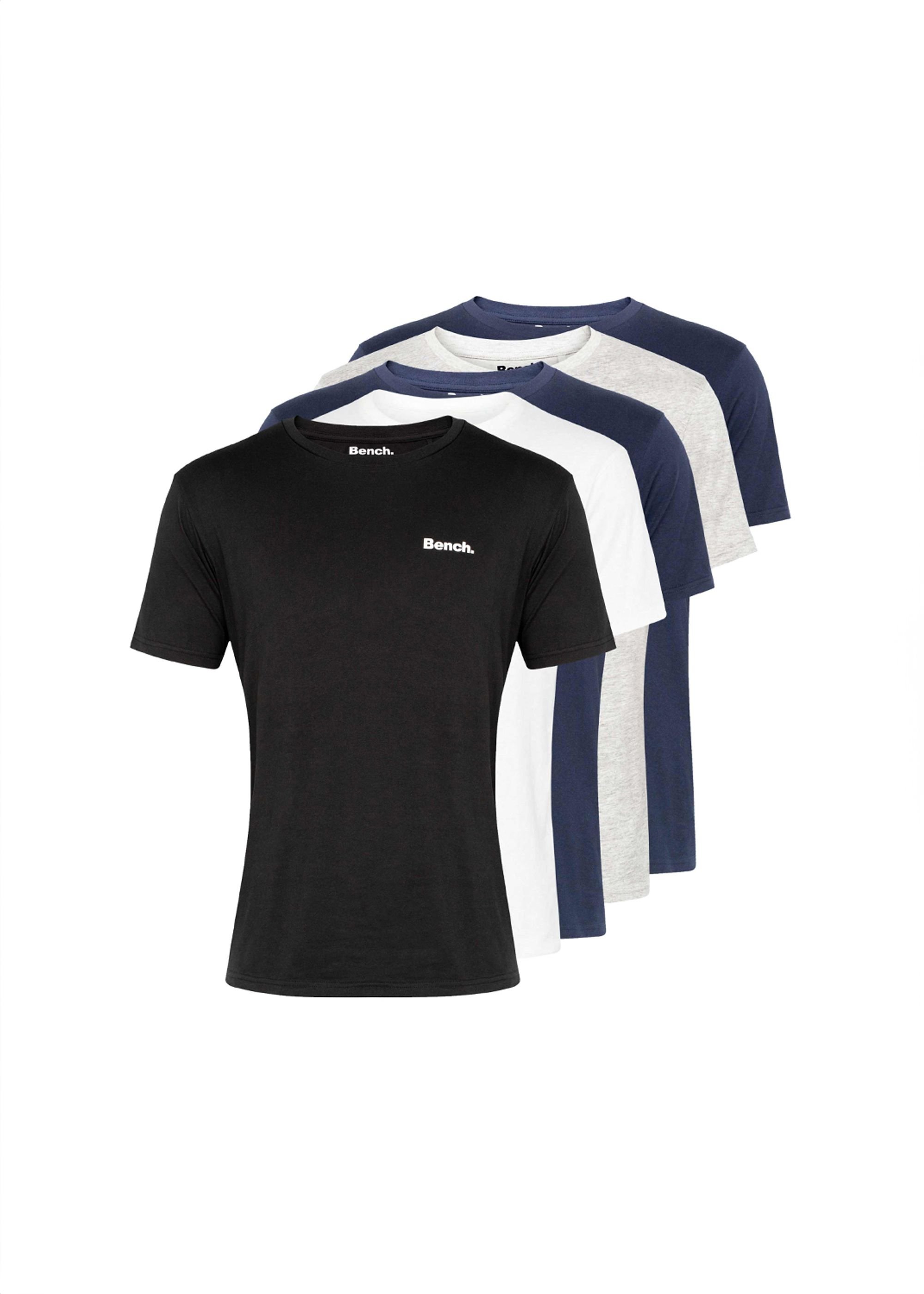 Bench Bench Men's 5 Pack 'Josh' T-Shirt in Navy - 4