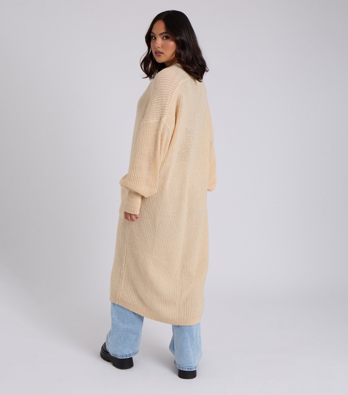 Urban Bliss Women's Stone Longline Cardigan Urban Bliss New Look - 4