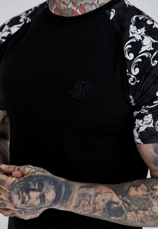 SikSilk SikSilk Men's White Venetian T-Shirt - 2
