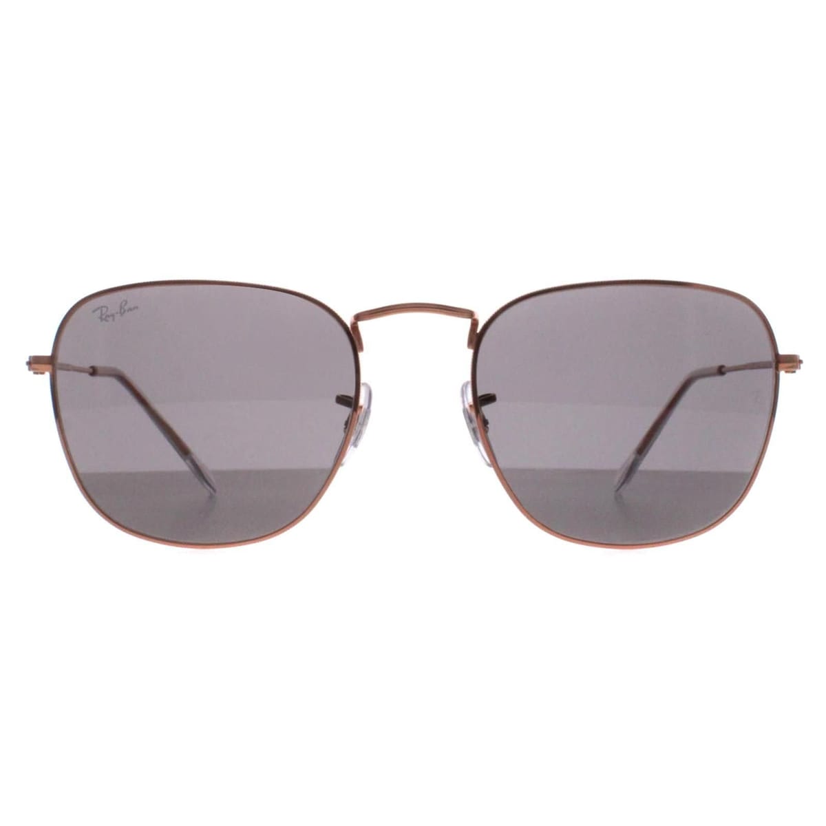 Ray-Ban Ray-Ban Men's Square Rose Gold Dark Grey RB3857 Frank - 1