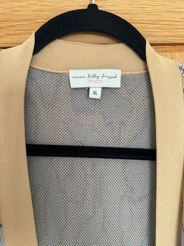 Never Fully Dressed Never fully dressed long cardigan in leopard print