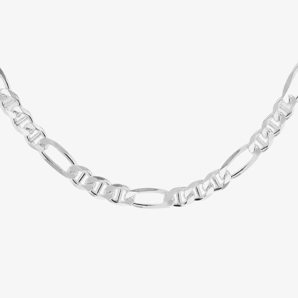 T.H.Baker T.H.Baker Women's Sterling Silver 20 inch Figaro Chain 8.15.0025