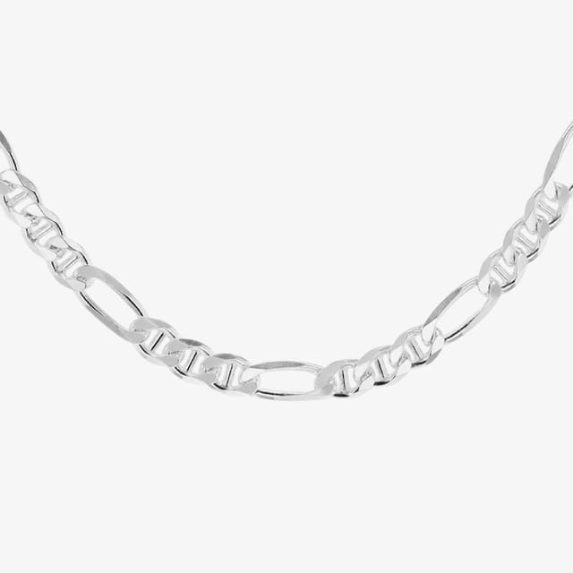 T.H.Baker T.H.Baker Women's Sterling Silver 20 inch Figaro Chain 8.15.0025 - 2