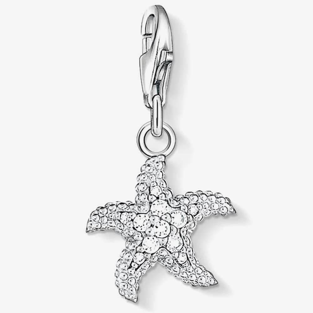 Thomas Sabo THOMAS SABO Women's Silver Clear CZ Pave Starfish Charm 0917-051-14