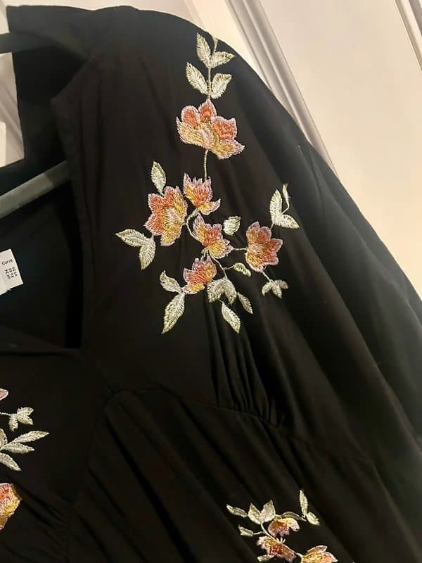 ASOS Design ASOD Design Floral Embroidered Dress