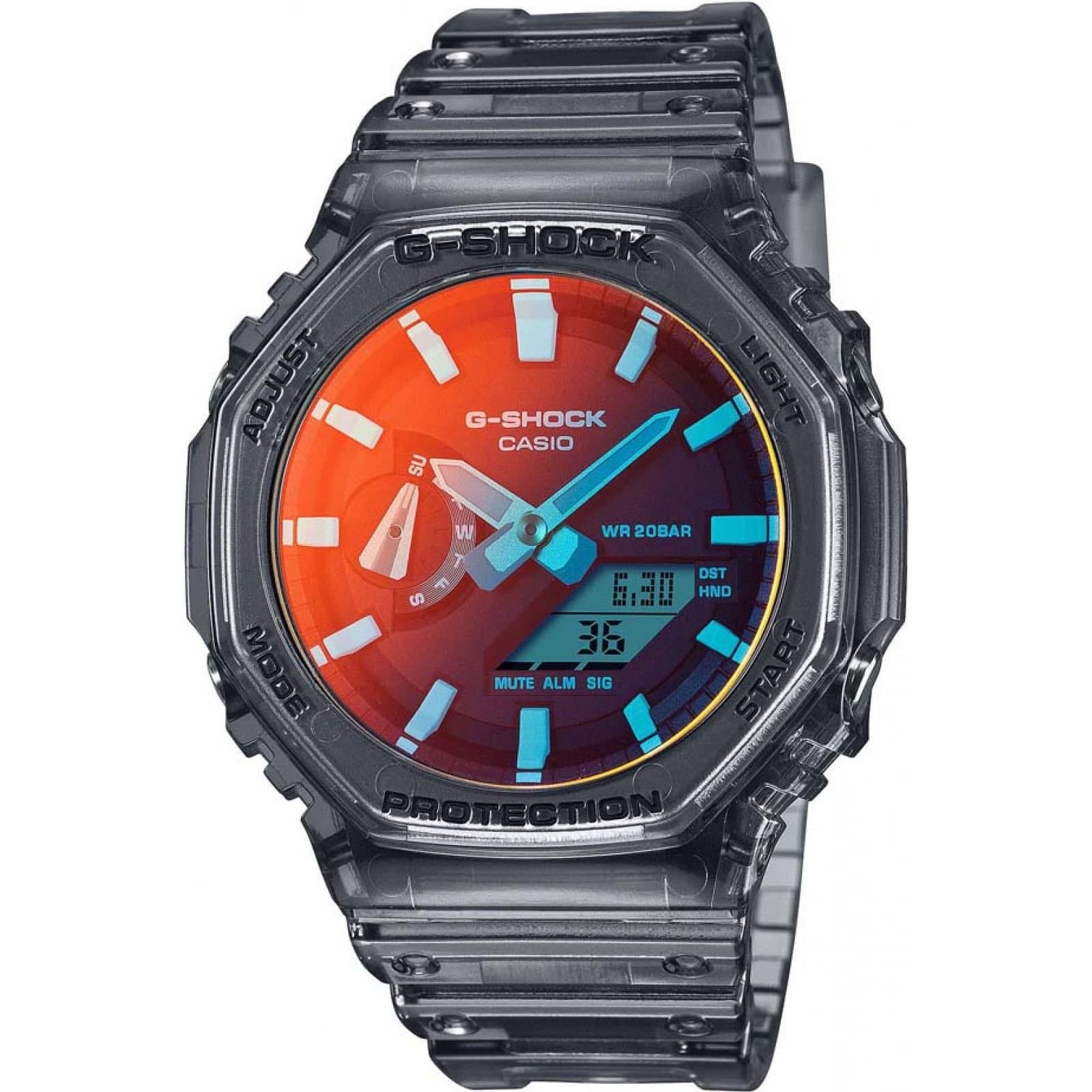 Casio Casio Men's GA-2100TLS-8AER G-Shock 45mm Quartz Watch in Clear