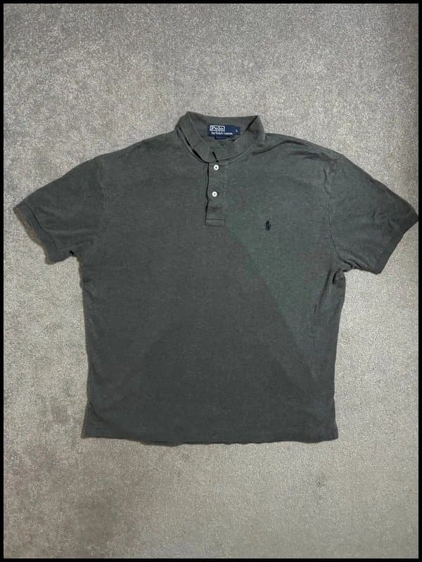 Ralph Lauren Men’s Ralph Lauren Dark Grey Polo Shirt – Size Large