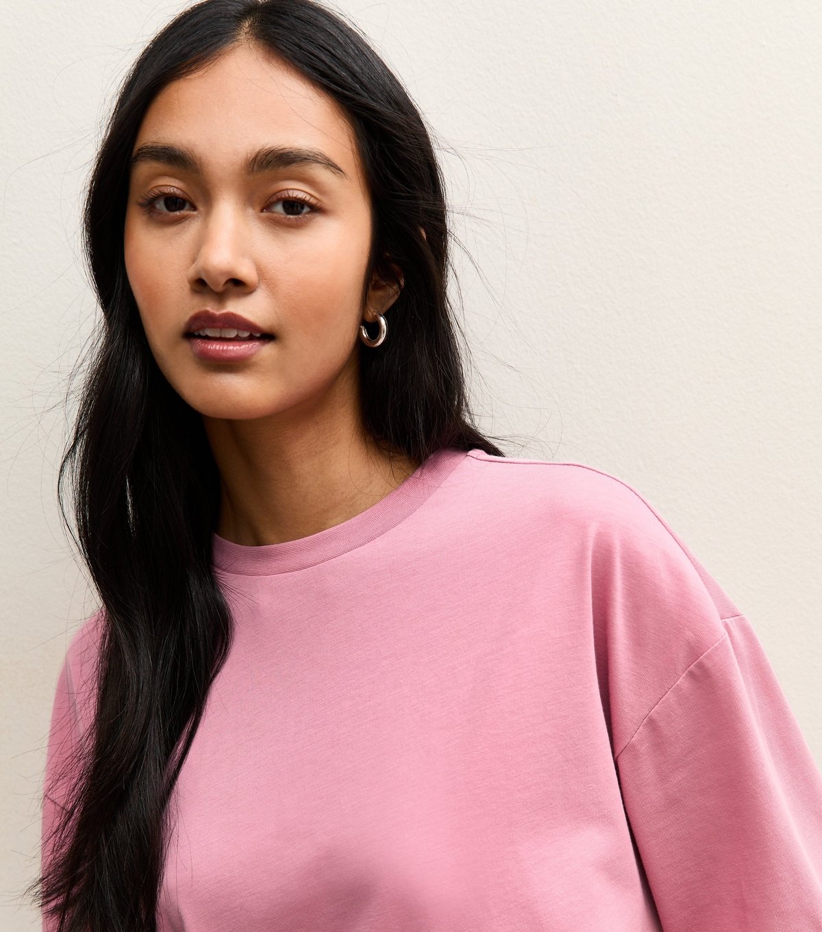 New Look Women's Pink Heavyweight Cotton Long Sleeve T-Shirt New Look - 2