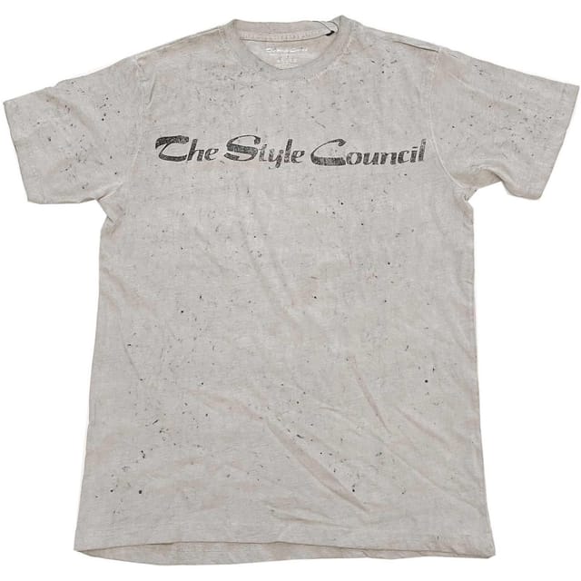 The Style Council The Style Council Men's Logo Cotton T-Shirt in Light Sand - 2
