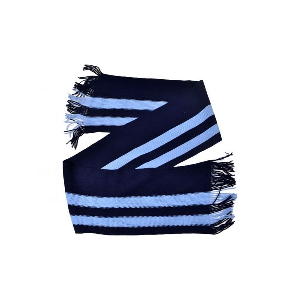 BB Sports BB Sports Men's Bar Knitted Winter Scarf in Mid Navy - 1