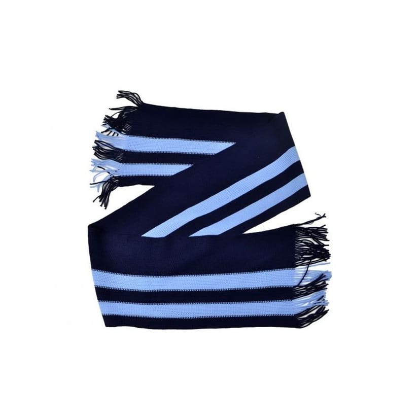 BB Sports BB Sports Men's Bar Knitted Winter Scarf in Mid Navy - 1