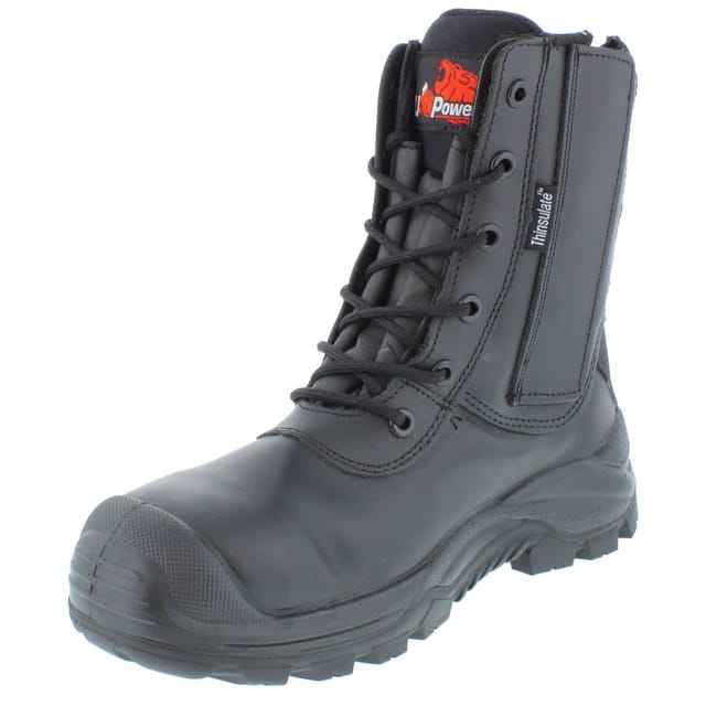 U-Power U-Power Men's Leopard UK S3 Thinsulate Vibram Safety Work Boots in Black - 3